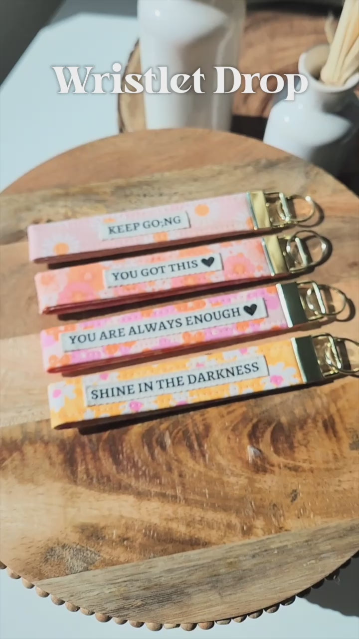 You are Always Enough ❤️ | Wristlet Keychain