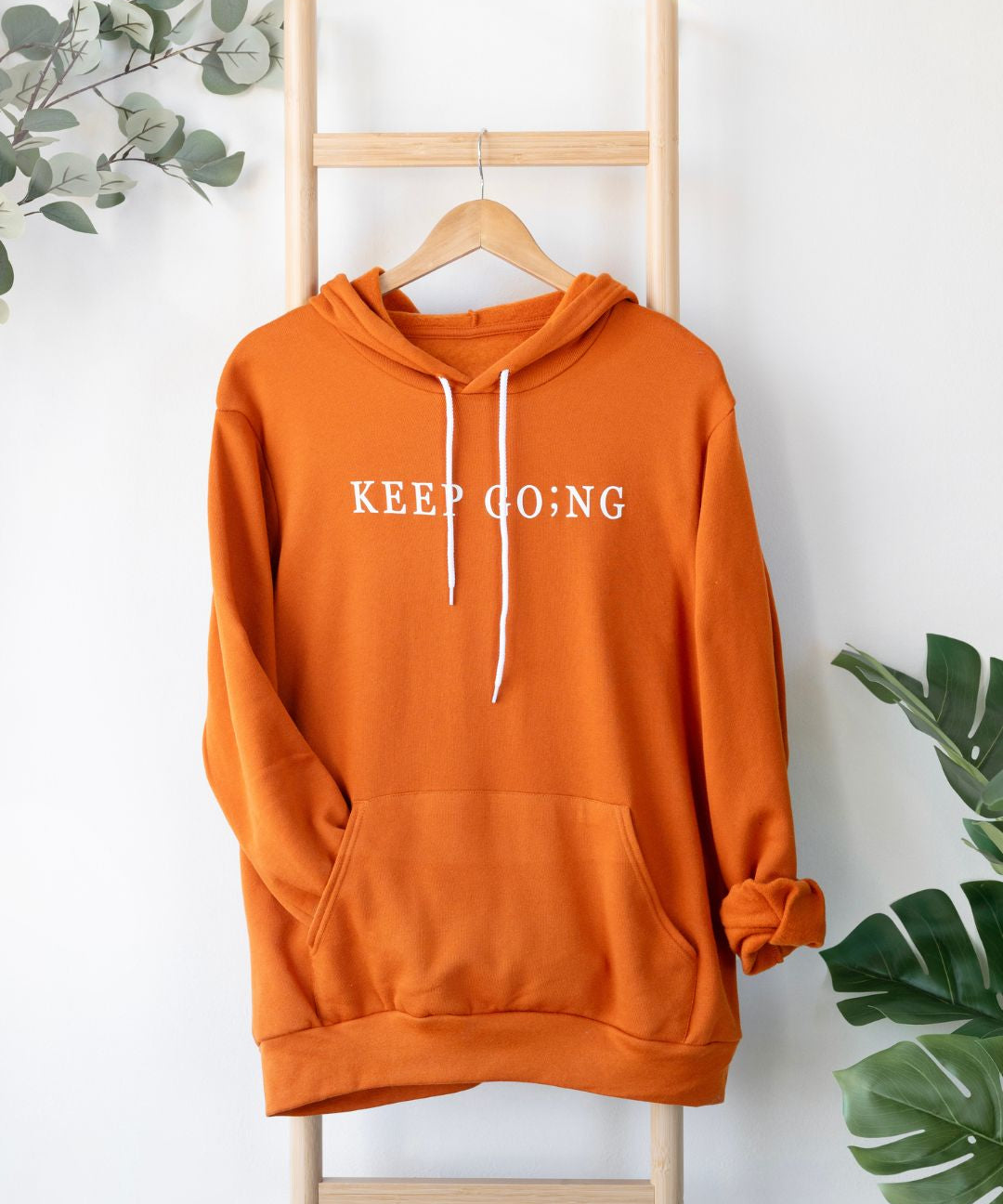 Keep Go;ng Semicolon Hoodie (Clearance)