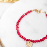 Lunar New Year Red Blessings Bracelet with Secret Message