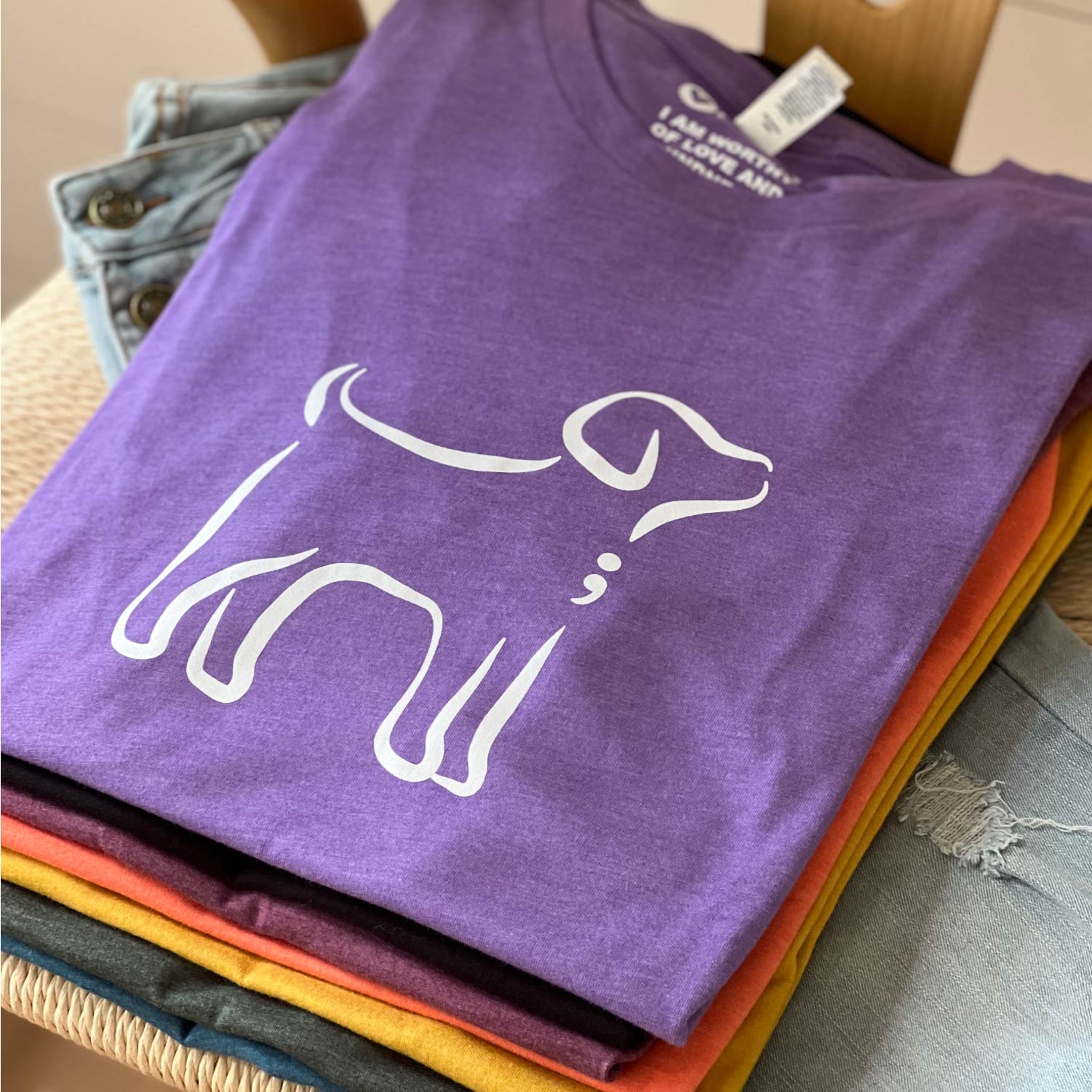 Semicolon Dog Tee