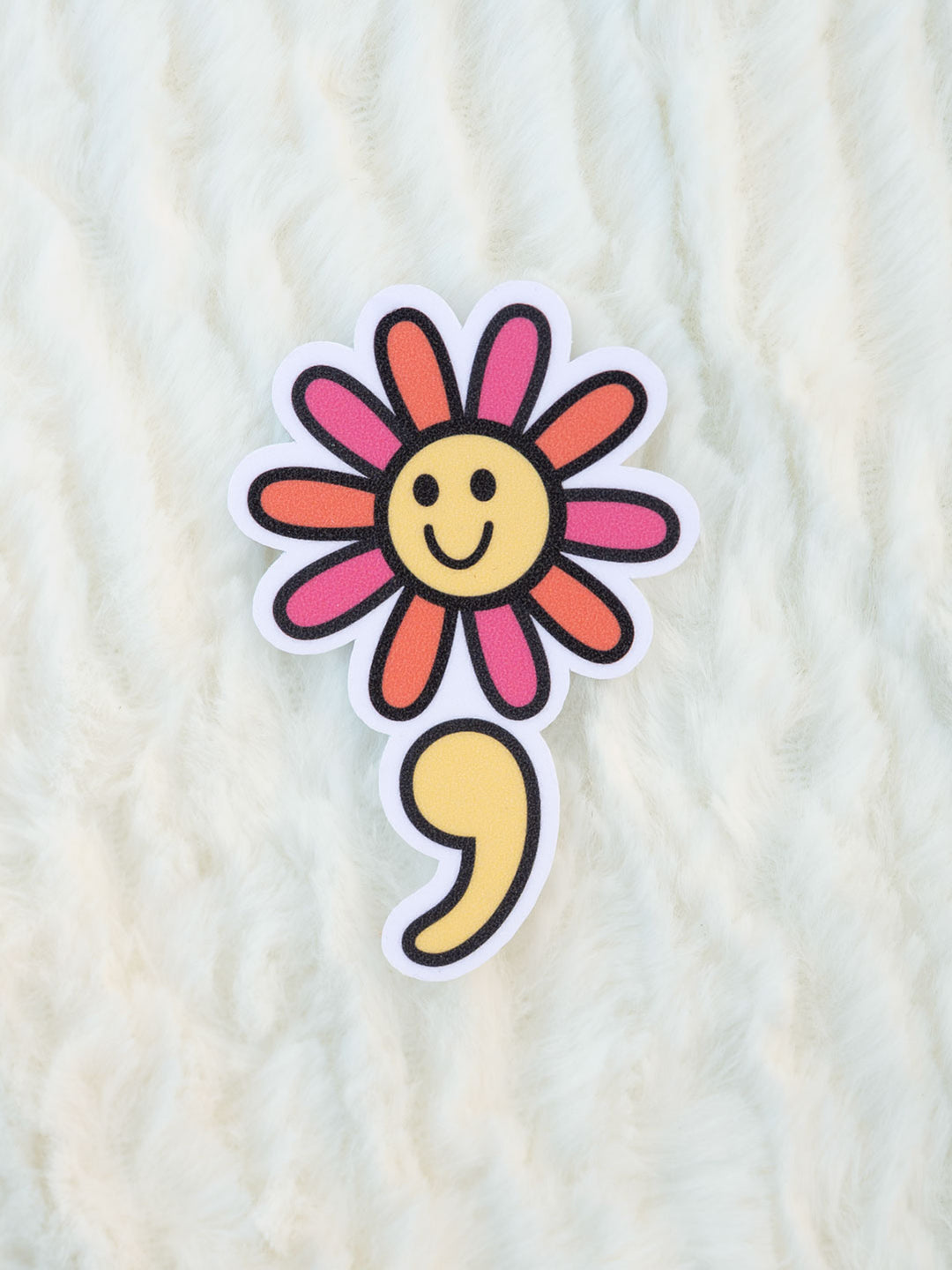 Semicolon Flower | Sensory Sticker