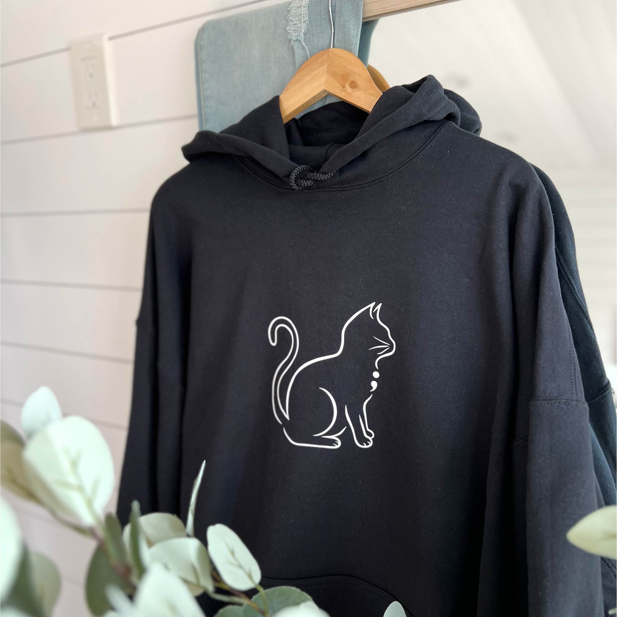[CLEARANCE] Semicolon Kitty Hoodie | 3XL - 5XL