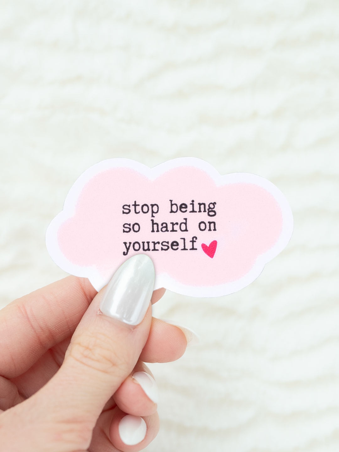 Stop Being So Hard on Yourself | Sensory Sticker
