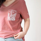 This Too Shall Pass | Polished Comfort V-Neck with Sleeve Affirmation