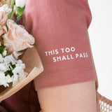 This Too Shall Pass | Polished Comfort V-Neck with Sleeve Affirmation