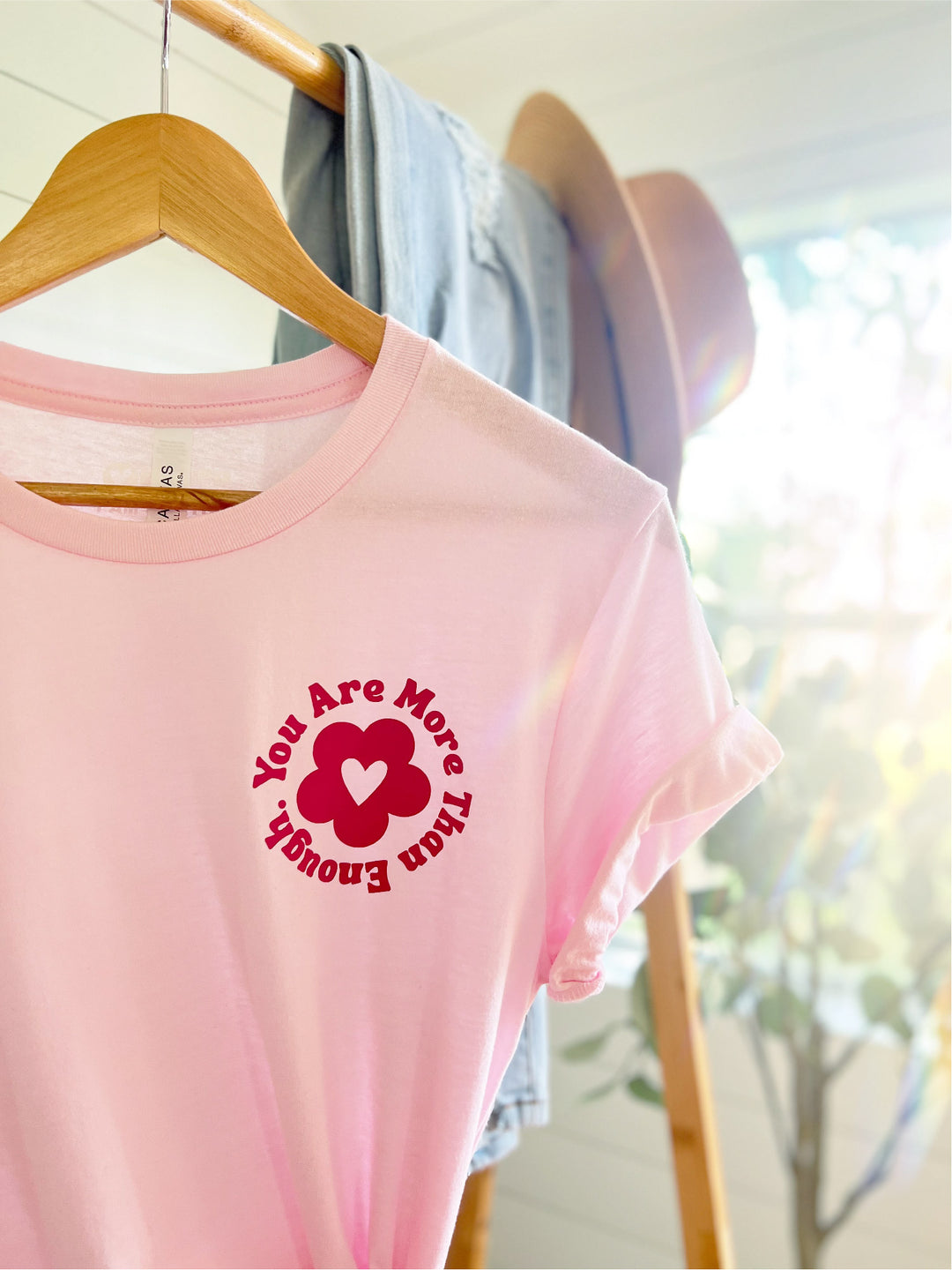 You Are More Than Enough (Pink) | Unisex Eco T-Shirt