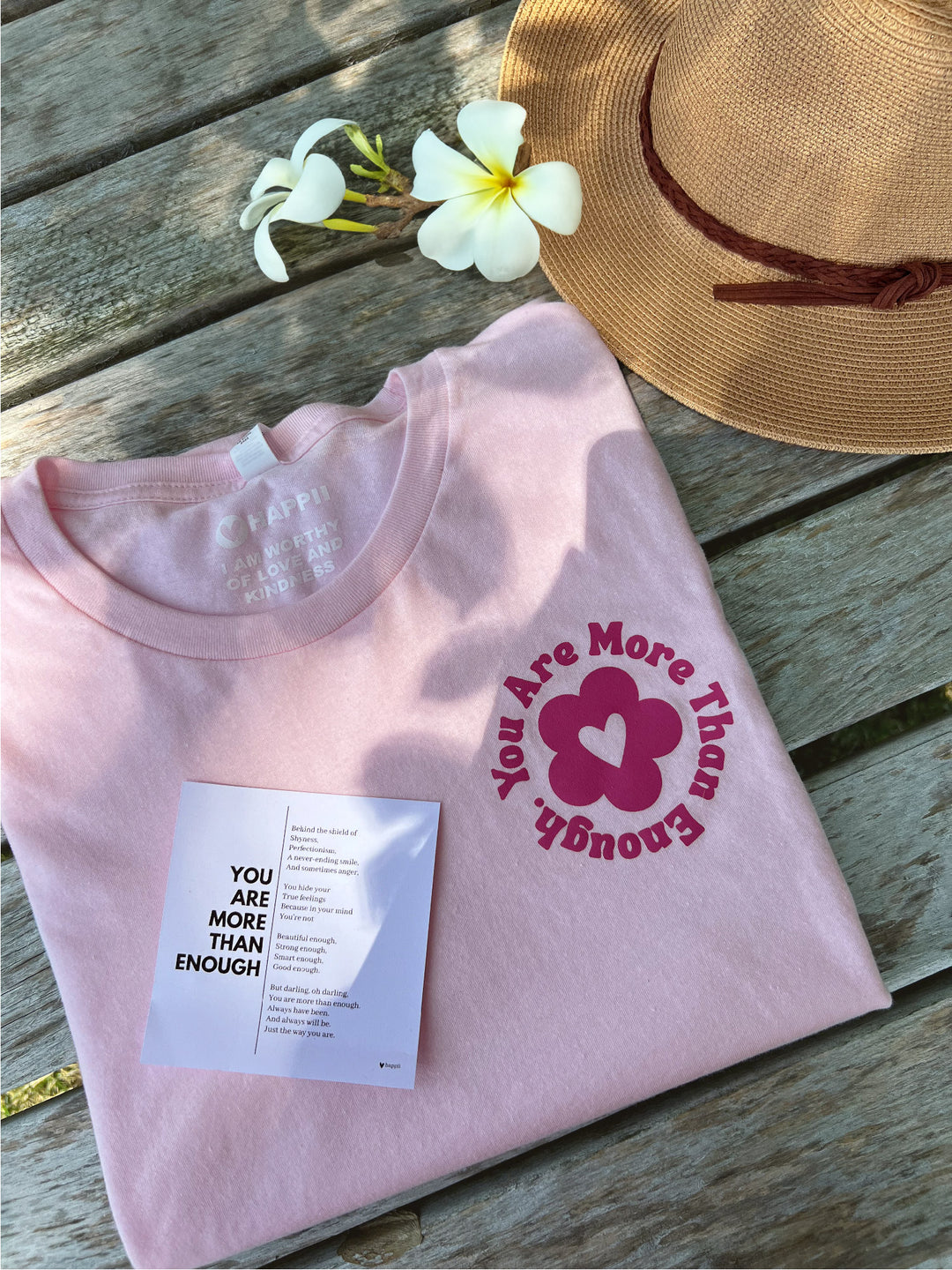 You Are More Than Enough (Pink) | Unisex Eco T-Shirt