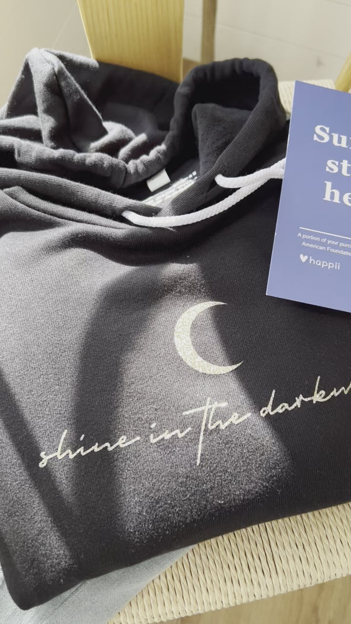 Shine in the Darkness (Glitter) | Unisex Eco Hoodie