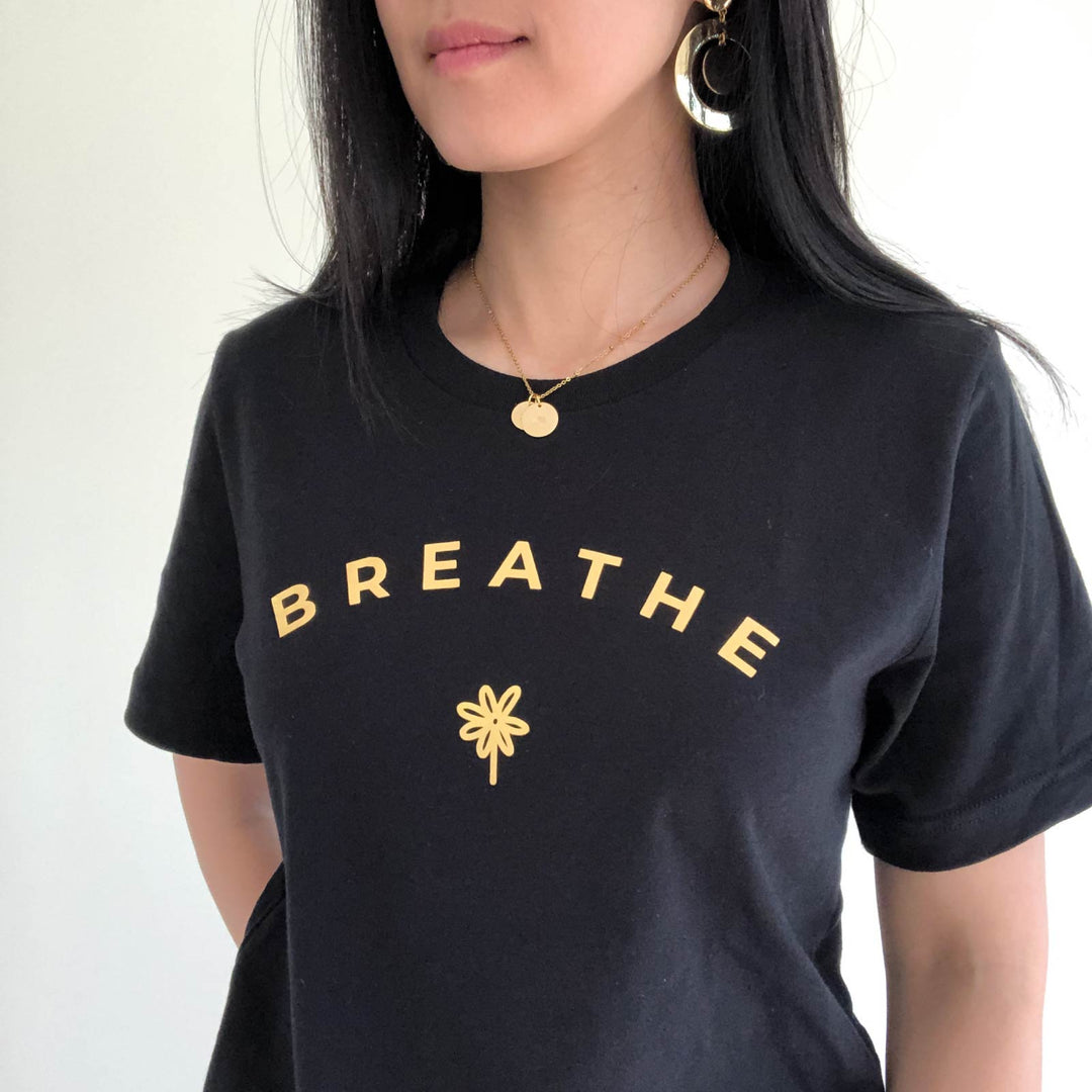 Breathe (Gold Foil) | Unisex Eco T-Shirt