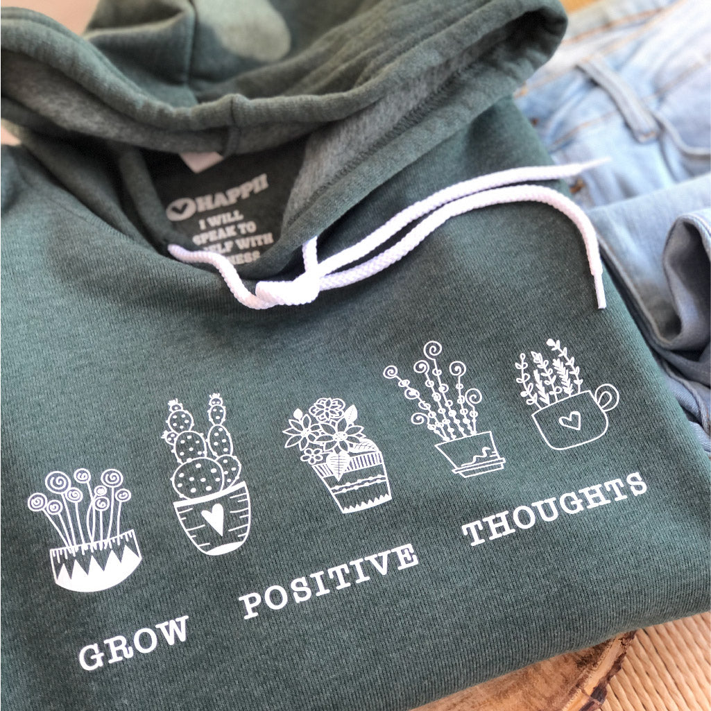 Grow Positive Thoughts | Unisex Eco Hoodie