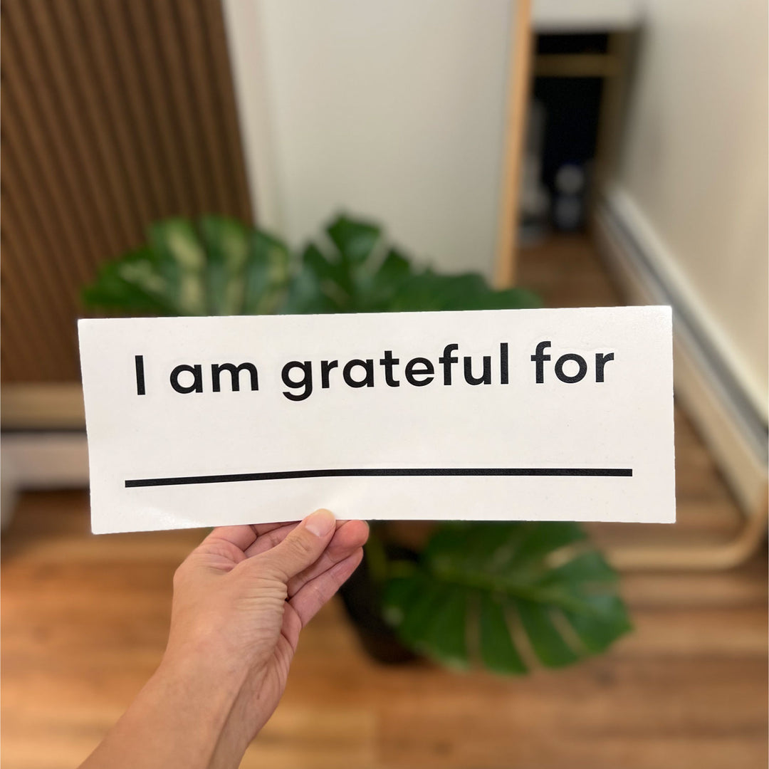 I am Grateful for | Writable Mirror Sticker