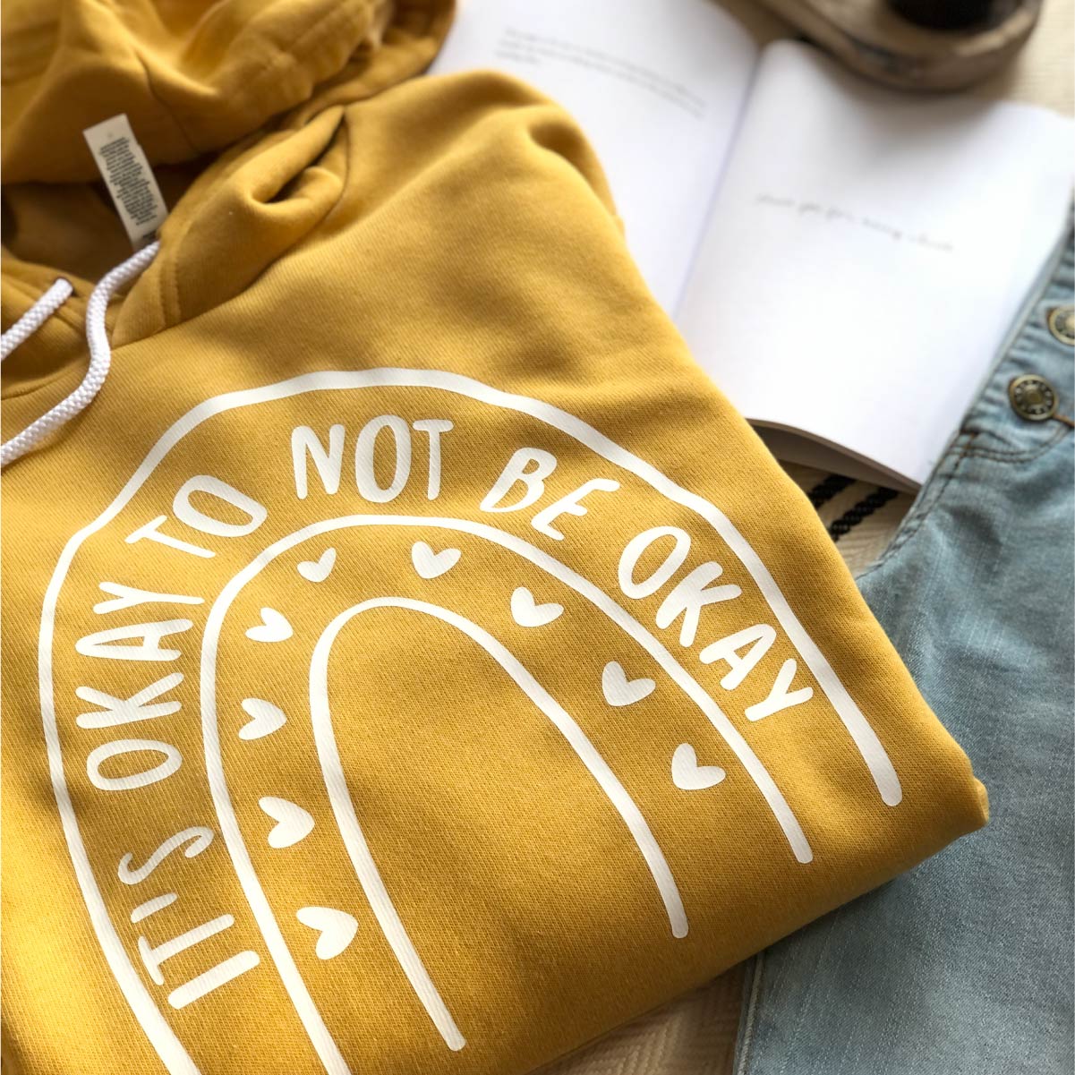 It's Okay to Not Be Okay Rainbow Mental Health Hoodie – happii