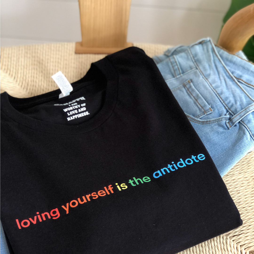 Loving Yourself is the Antidote (Pride) | Unisex Eco T-Shirt