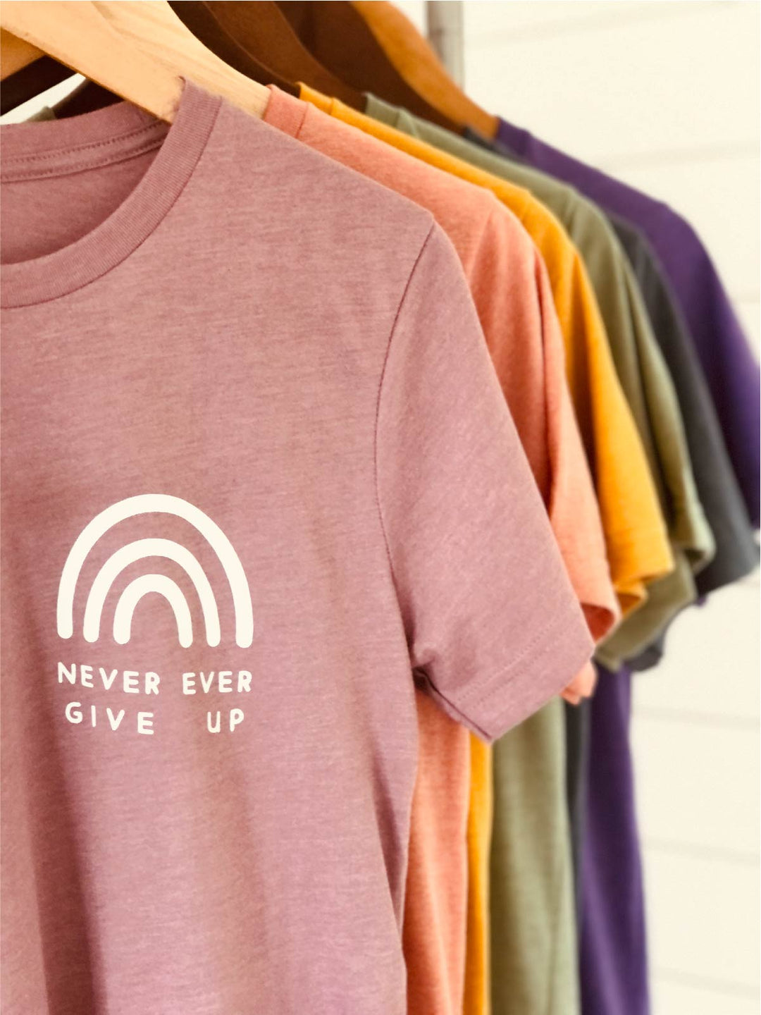 Never Ever Give Up | Unisex Eco T-Shirt