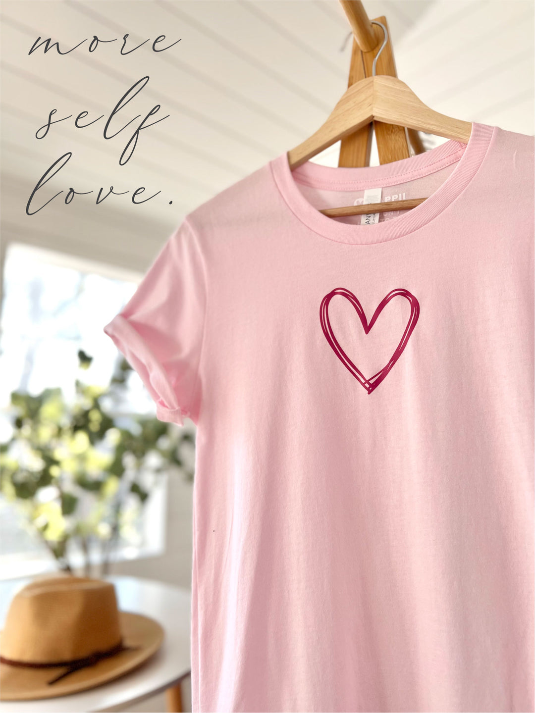 Self Love Heart (Pink Heart) | Unisex Eco T-Shirt
