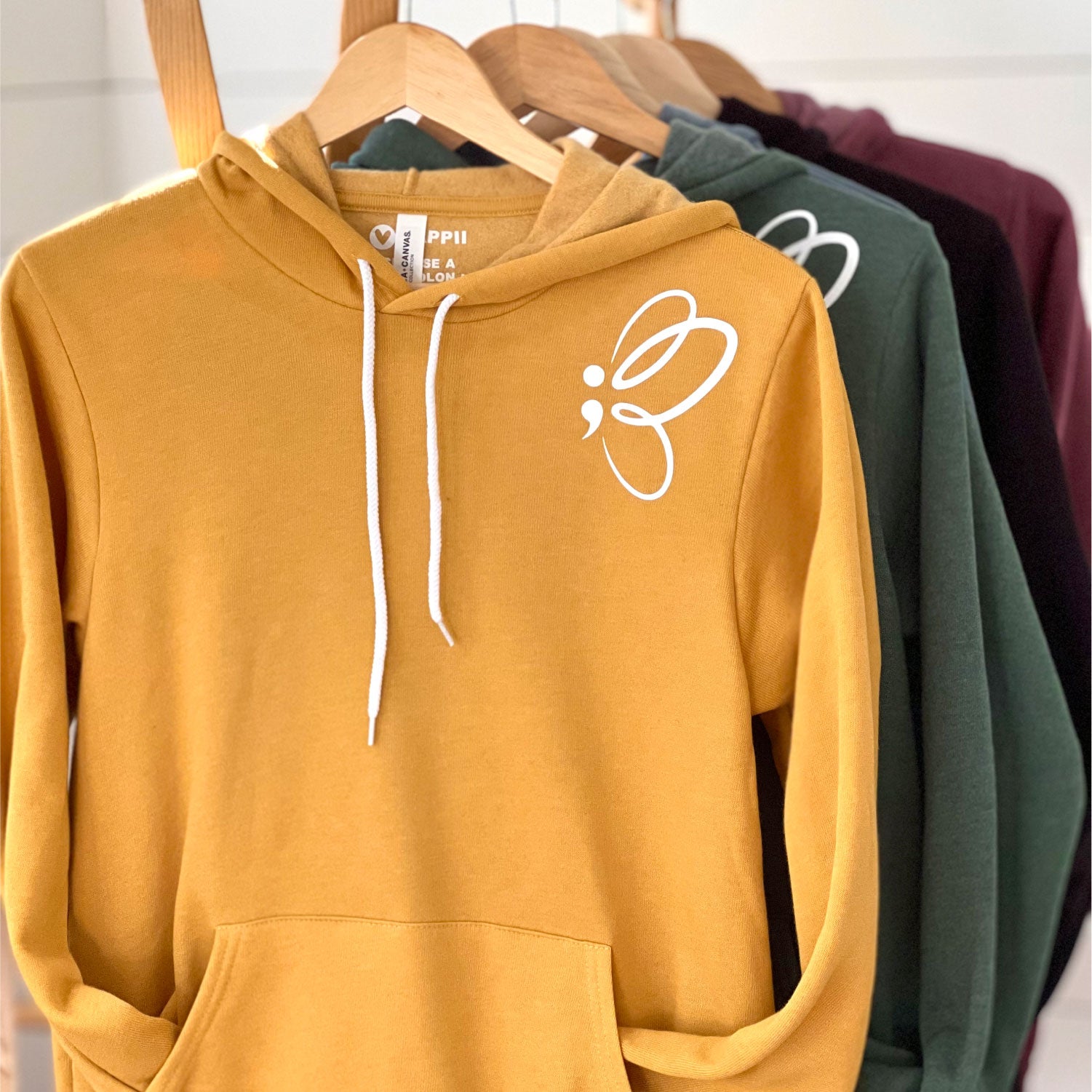 Semicolon Butterfly Hoodie