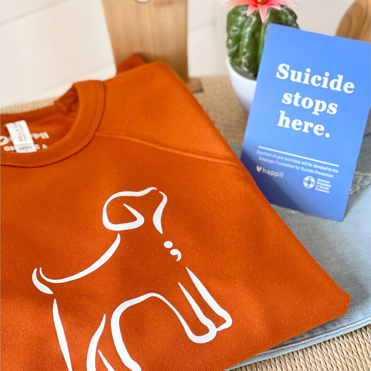 Semicolon Dog Crewneck Sweatshirt