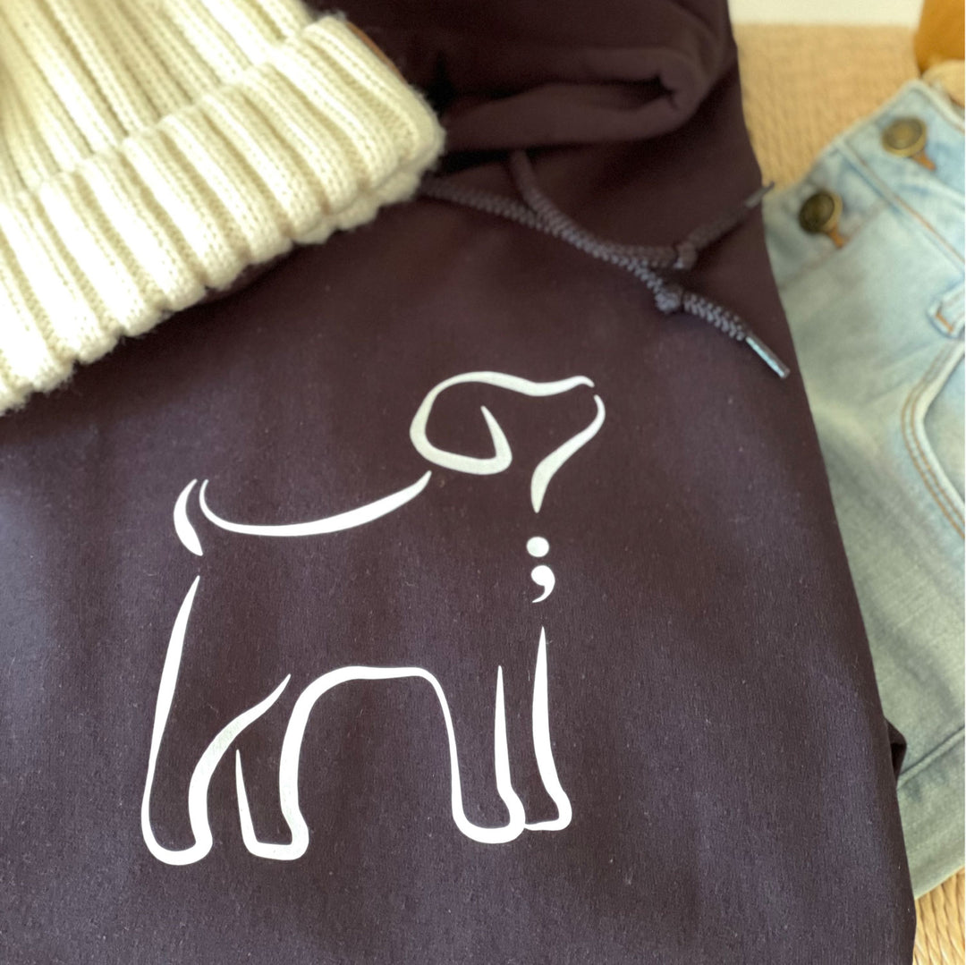 Semicolon Dog | Heavyweight Hoodie (3XL-5XL)