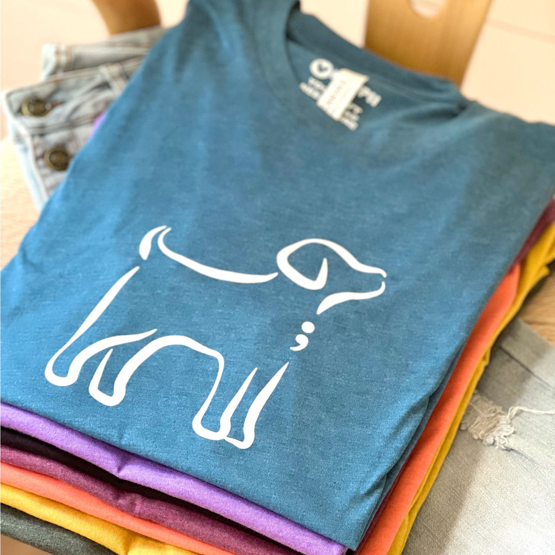 Semicolon Dog | Unisex Eco T-Shirt
