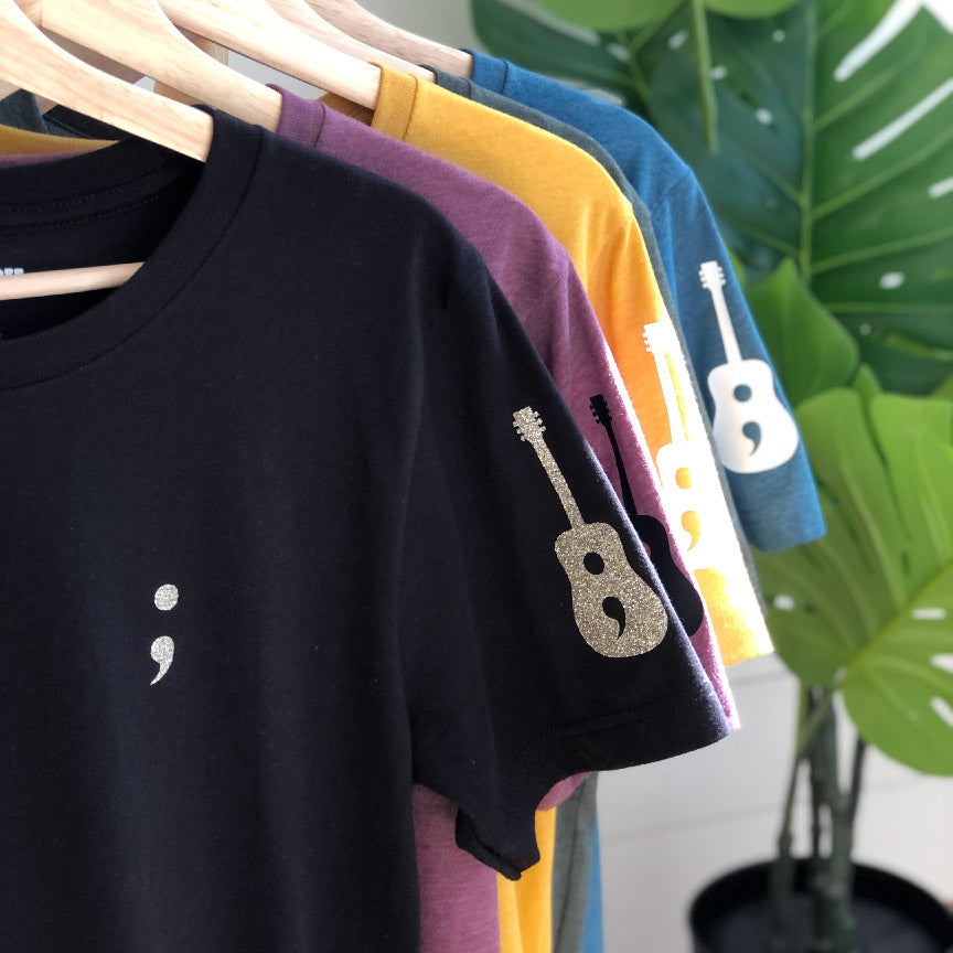 Semicolon Guitar | Unisex Eco T-Shirt