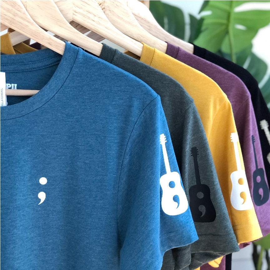 Semicolon Guitar | Unisex Eco T-Shirt
