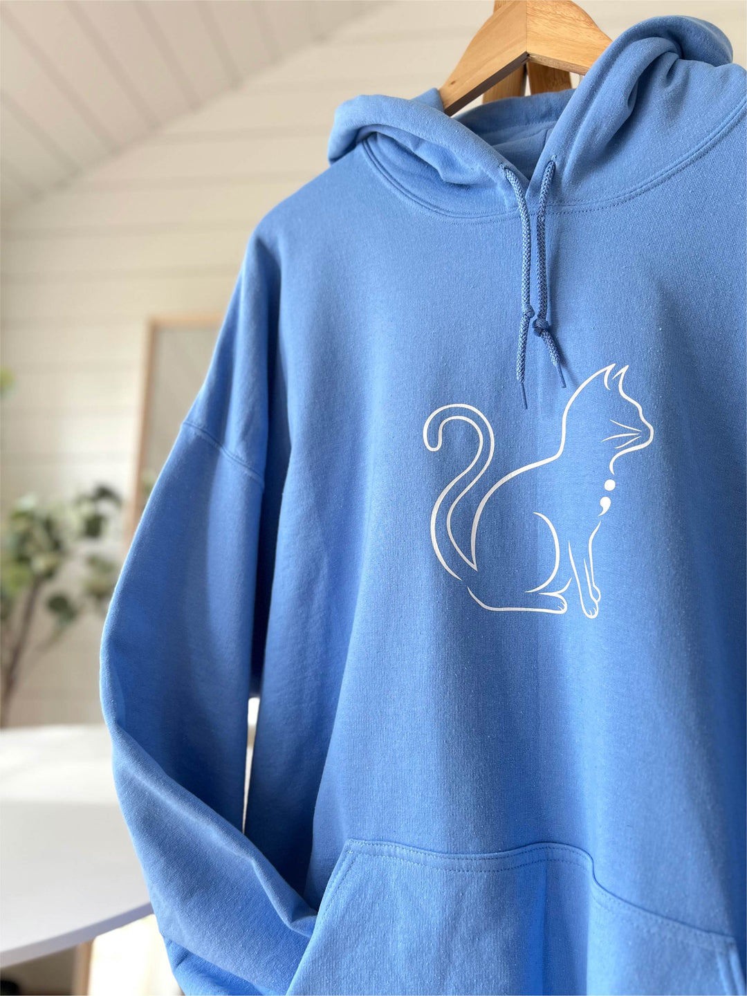 Semicolon Kitty Plus Size Hoodie (3XL - 5XL)