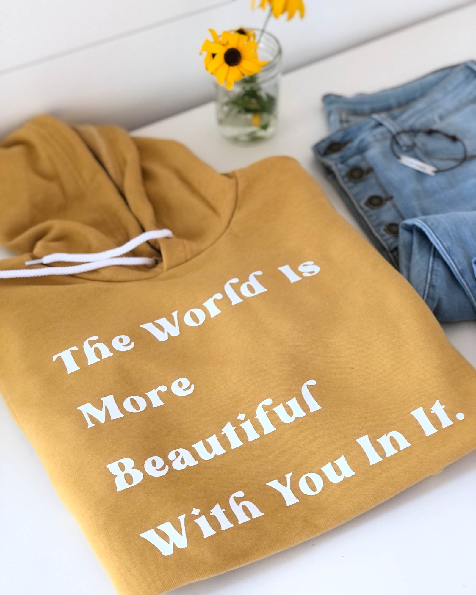 The World is More Beautiful With You In It Hoodie for Suicide