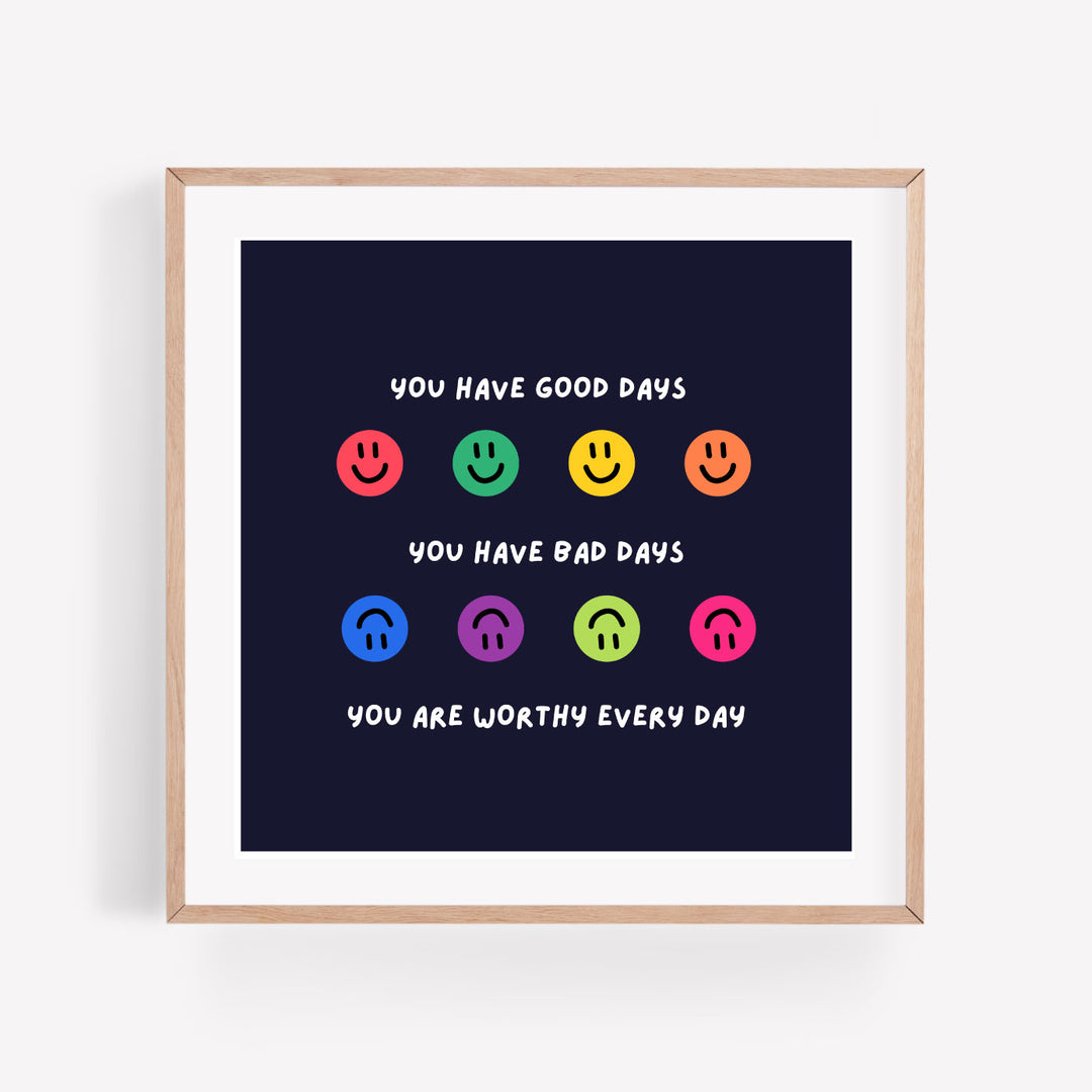 You are Worthy Everyday | 10 Affirmation Cards