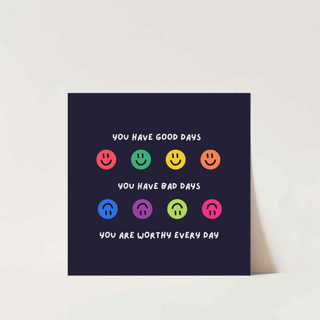 You are Worthy Everyday | 10 Affirmation Cards