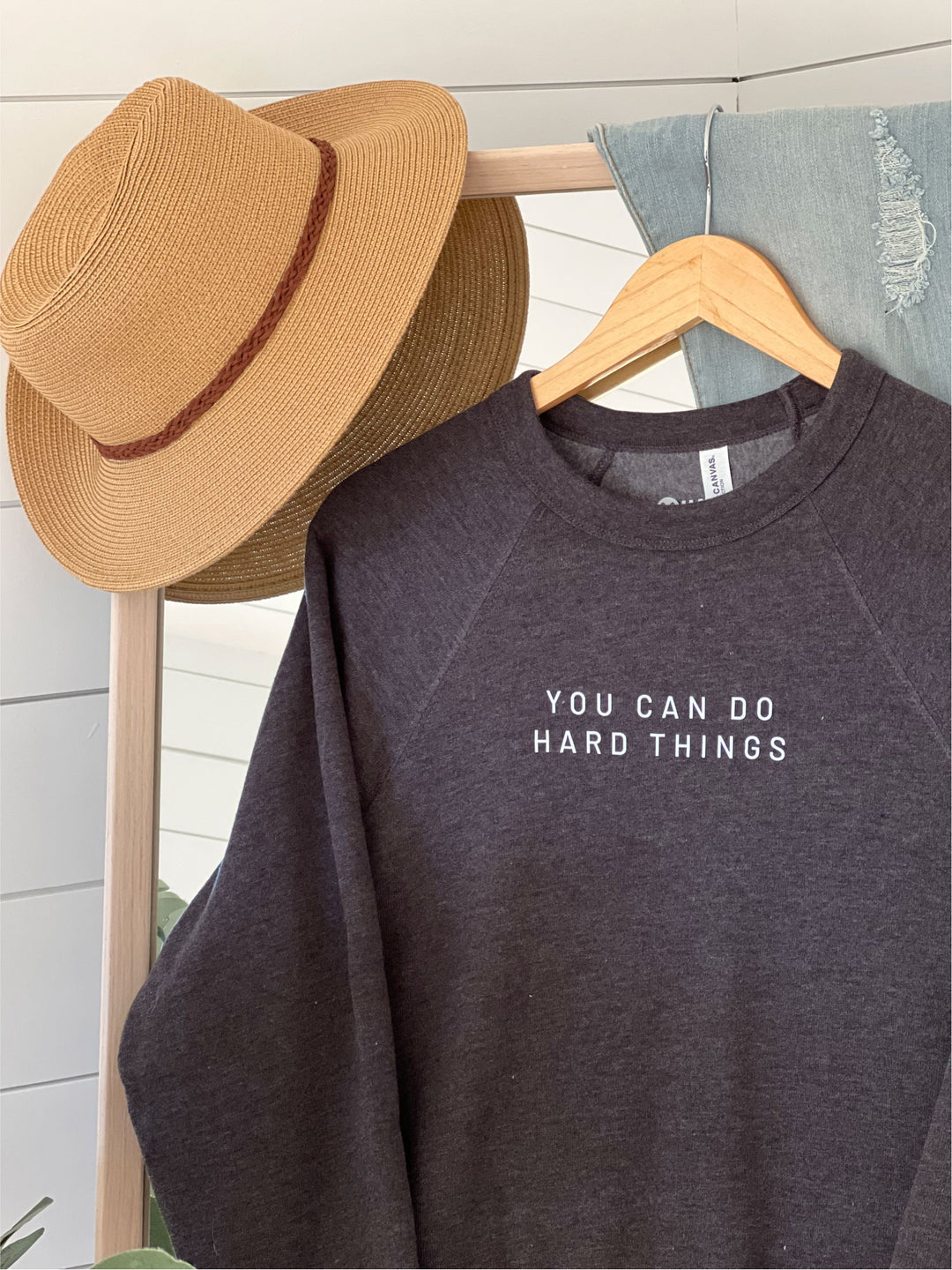 You Can Do Hard Things | Unisex Eco Crewneck Sweatshirt