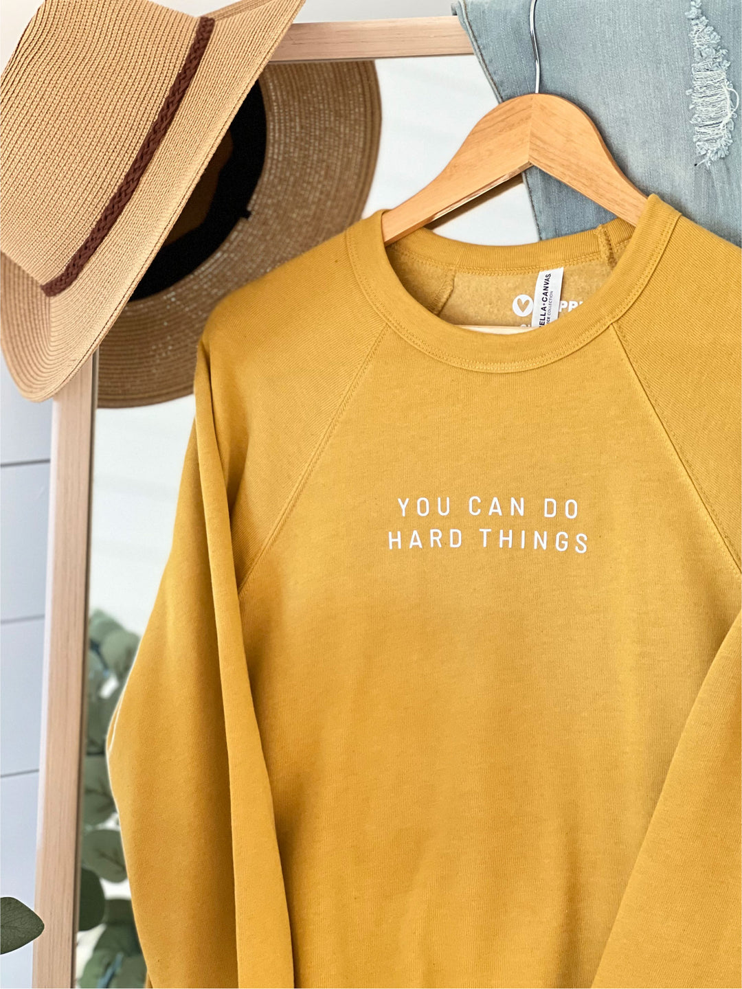 You Can Do Hard Things | Unisex Eco Crewneck Sweatshirt